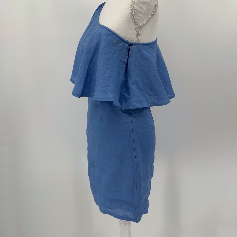 Revolve Capulet Chambray One-Shoulder Dress SZ SM - Picture 5 of 16